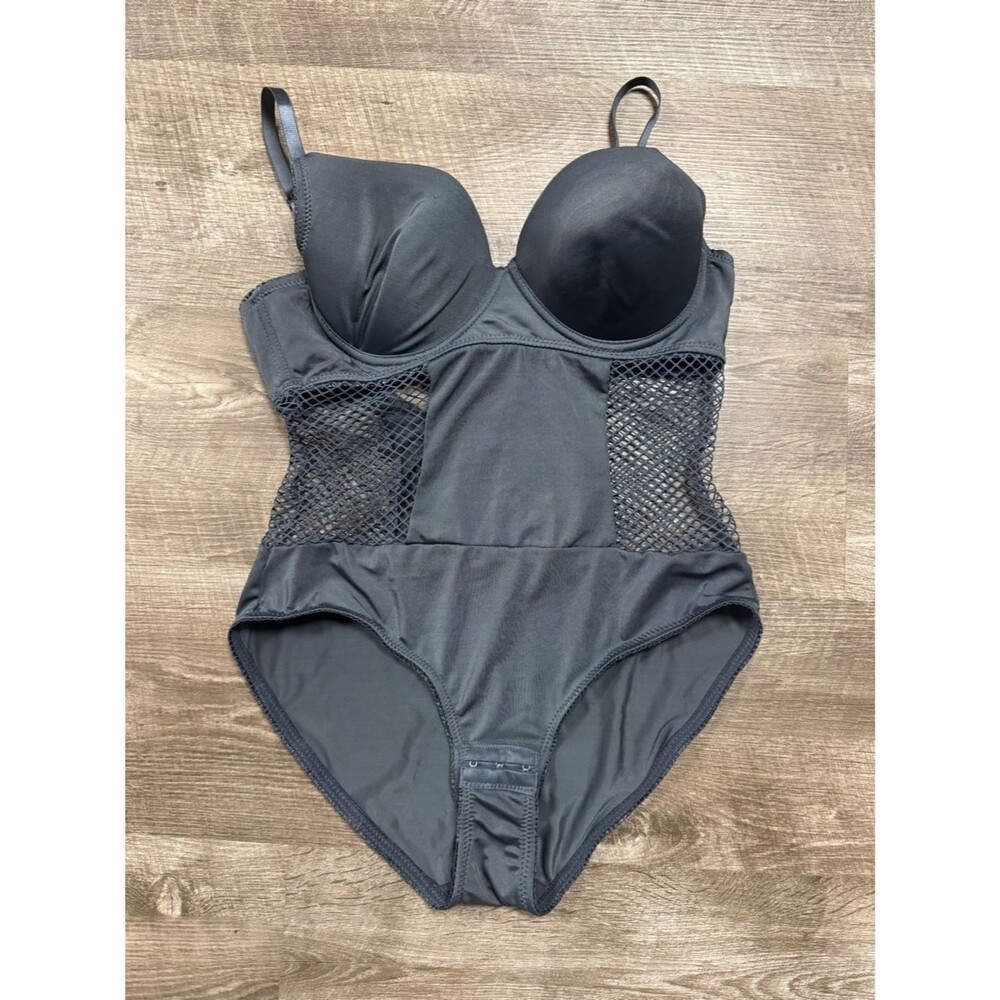 Inteco Intimates Grey One Piece Size Large - Picture 1 of 8